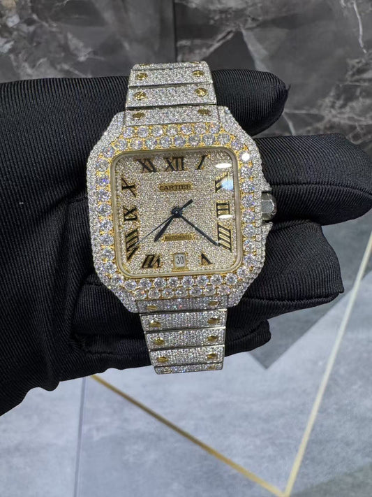 CARTIER MOISSANITE WATCH